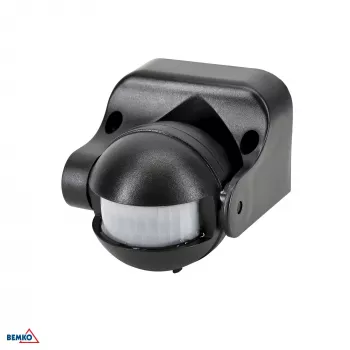 BEMKO PIR-Bewegungssensor 1200W 180° Schwarz