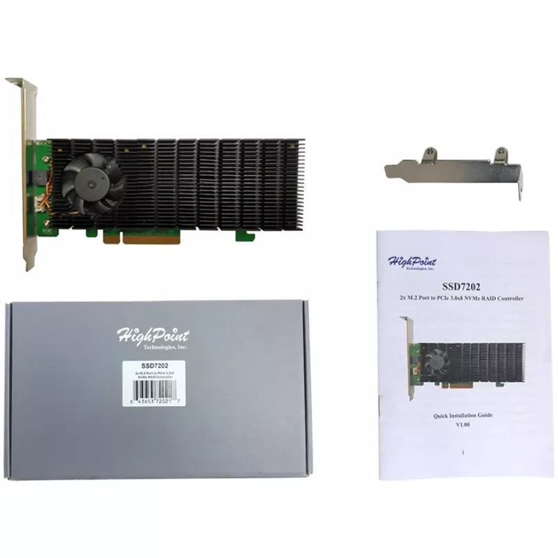 HighPoint SSD7202 NVMe RAID-Speichercontroller