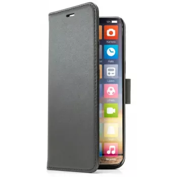 SCREENOR Smart Flip Case für Motorola Moto G34 5G - Schwarz