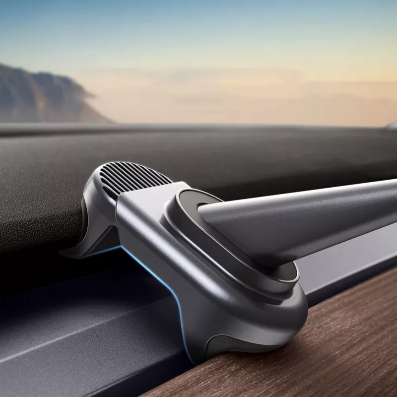 Baseus T-Space Elektrischer Auto-Halter mit Solarpanel für Tesla Model 3/Y - Schwarz