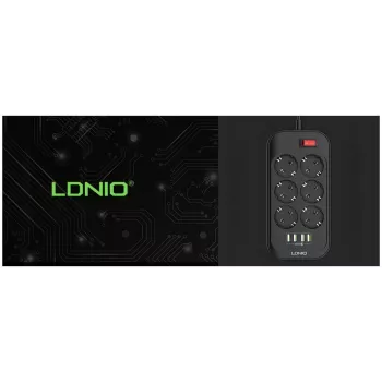LDNIO SE6403 Steckdosenleiste, 6 Steckdosen + 4 USB