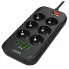 LDNIO SE6403 Steckdosenleiste, 6 Steckdosen + 4 USB