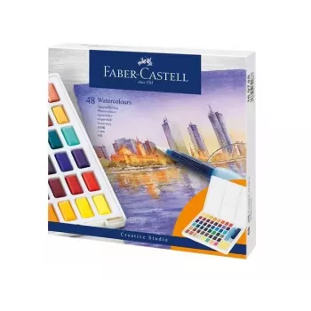 Faber-Castell Polychromos Künstler-Buntstifte - 48 Stück - Farben sortiert