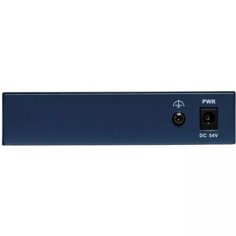 Hikvision DS-3D504TP-A Gigabit PoE Glasfaser-Transceiver, 4 PoE-Ports, 1 SC-Glasfaserport