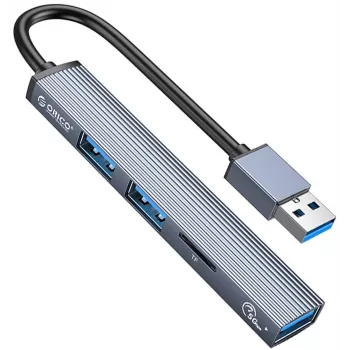 ORICO USB 3.0 4-Port USB-A Hub, 5Gbps, Schwarz