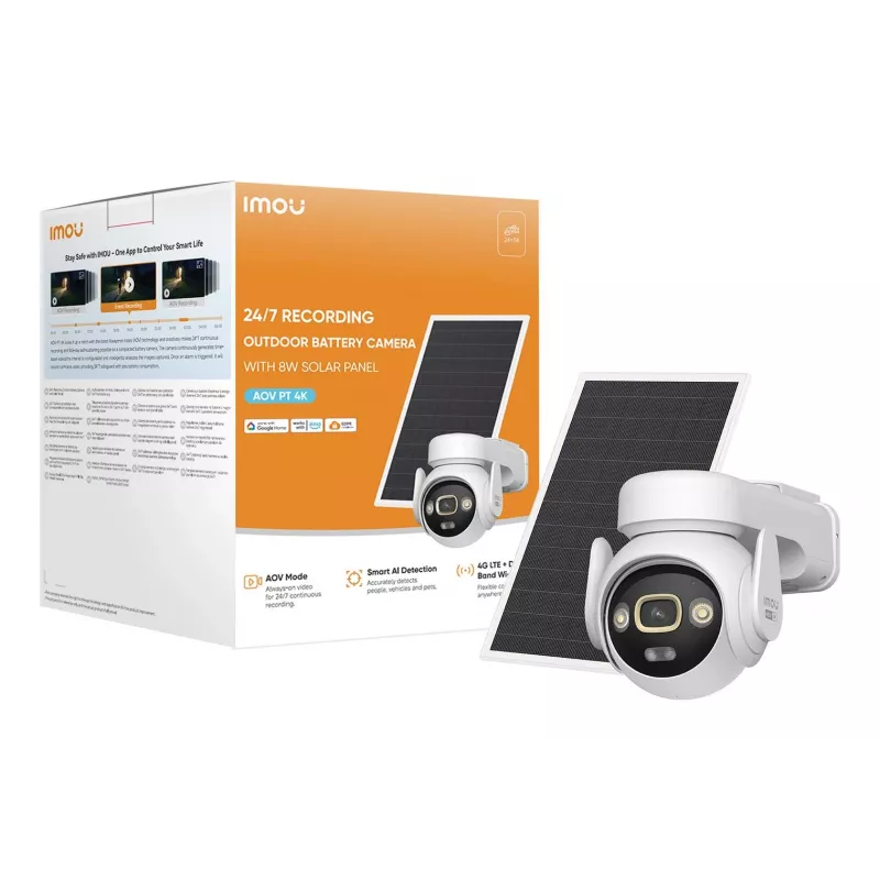 Imou IPC-SA7E-T-8M0T3/FSP008 4K AOV PT Wi-Fi Kamera-Kit