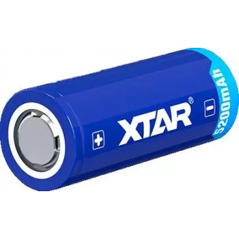 XTAR 26650 3,7 V 5200 mAh geschützter Li-Ion-Akku (Button Top)