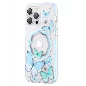Kingxbar Apple iPhone 14 Pro Max MagSafe Butterfly Series Magnetic Case Blau