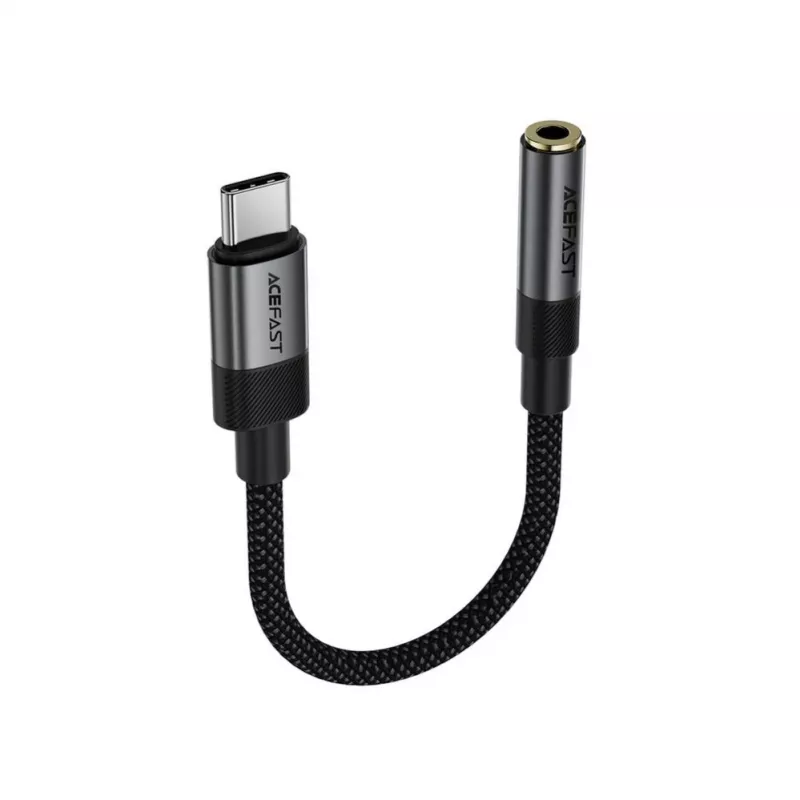 Acefast USB-C auf 3,5 mm J12 Audio-Adapter Schwarz