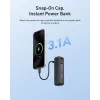 TELESIN 5000mAh Akkugriff Powerbank für DJI Osmo Pocket 3 / 4, USB-C, Schwarz