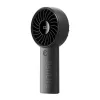 JISULIFE Handheld Fan 4 Schwarz - Tragbarer USB-wiederaufladbarer Mini-Ventilator mit 3 Geschwindigkeiten, klappbarem Design