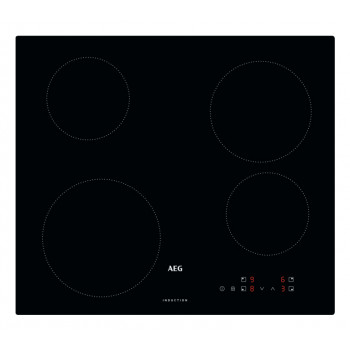 AEG IB6420ACB Induktionskochfeld, 4 Zonen, Touch-Slider, 7000 W, Schwarz