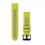 Garmin QuickFit 22 mm Silikon-Uhrenarmband, Lime/Graphite (010-13280-03)