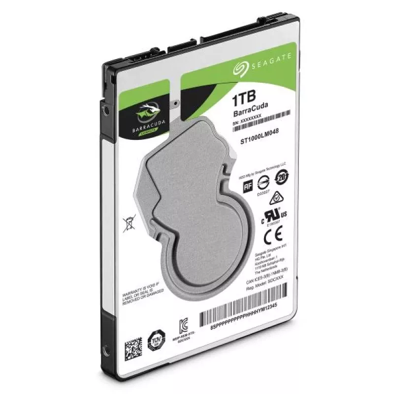 Seagate BarraCuda 1 TB interne Festplatte 2,5 inch SATA III 5400 RPM 128 MB Cache (ST1000LM048)
