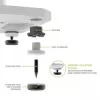 KANTO AUDIO 26 Tall Fillable Speaker Stands mit Isolationsfüßen - Weiß (Paar)