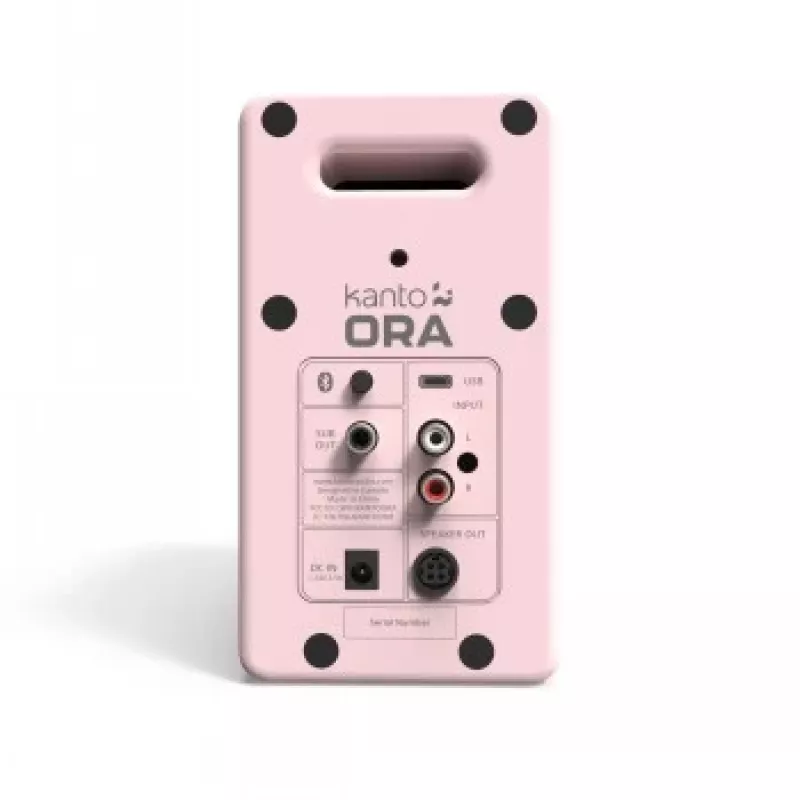 KANTO AUDIO 100W Powered Reference Desktop Lautsprecher mit Bluetooth - Pink, Paar (inkl. USB-C-Netzkabel)