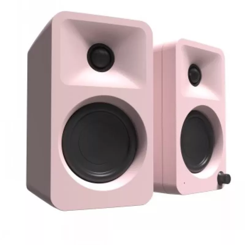 KANTO AUDIO 100W Powered Reference Desktop Lautsprecher mit Bluetooth - Pink, Paar (inkl. USB-C-Netzkabel)