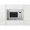 Candy MIC 201 EX Einbau-Mikrowelle mit Grill, 20L, 800W, Edelstahl/Schwarz