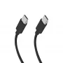 SBS TECABLETISSUETCCK USB-C auf USB-C geflochtenes Kabel 1,5 m 60 W PD Schnellladen & Datensynchronisierung - Schwarz