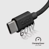 SBS TECABLETISSUETCCK USB-C auf USB-C geflochtenes Kabel 1,5 m 60 W PD Schnellladen & Datensynchronisierung - Schwarz