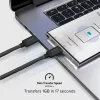 SBS TECABLETISSUETCCK USB-C auf USB-C geflochtenes Kabel 1,5 m 60 W PD Schnellladen & Datensynchronisierung - Schwarz