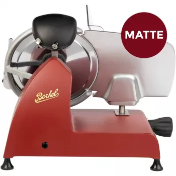 Berkel Red Line RL 250 Red Matte Slicer - 250mm Klinge, 190W, Elektrisch