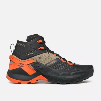 Garmont 9.81 Onyx Mid GTX Approach Shoes - Raven Black/Pale Beige, EU 44