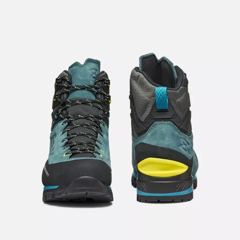 Garmont Ascent Evo GTX Mountaineering Boots - Jay Blue/Sheen Yellow, EU 42.5