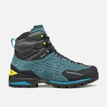 Garmont Ascent Evo GTX Mountaineering Boots - Jay Blue/Sheen Yellow, EU 45
