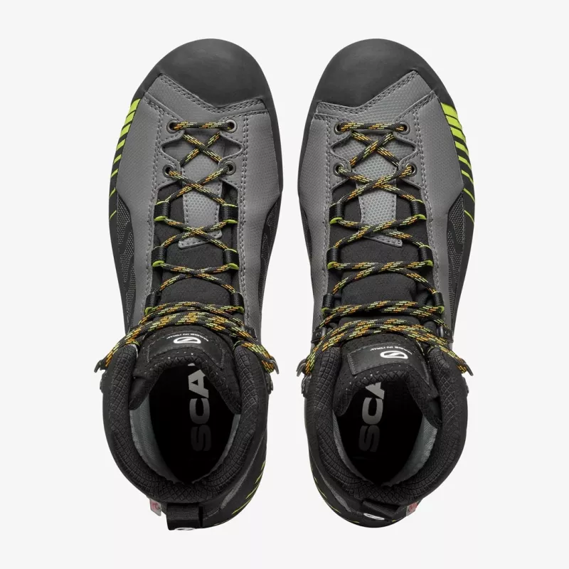 Scarpa Ribelle Lite HD Mountaineering Boots - Iron Gray/Lime - Größe 47 EU