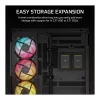 Corsair 2800X RS-R ARGB Micro-ATX PC-Gehäuse, gehärtetes Glas, Schwarz, 3x RS120-R ARGB Lüfter