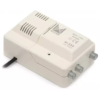 Alcad AL-223 VHF-UHF Breitbandverstärker 1 Eingang 2 Ausgänge