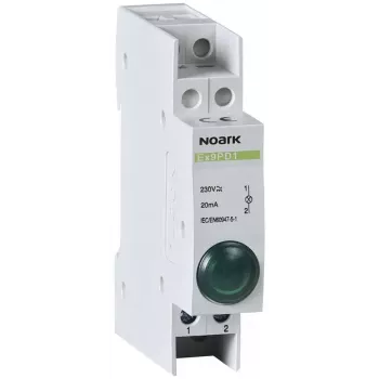 NOARK Ex9PD1g Grüne LED-Anzeigeleuchte 230V AC/DC 22mm Einbau IP65