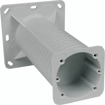 KOPOS KEZ_KB Elektro-Installationsdose für Wärmedämmfassaden, 120x120mm, Grau/Orange