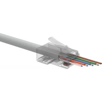 SOLARIX RJ45 Cat.5e UTP Pass-Through Connector SXRJ45-5E-UTP-EASY (100 Stück)