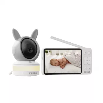TESLA Bambino BM30 Babyphone mit Kamera, 5,5-Zoll-Monitor und App-Ansicht