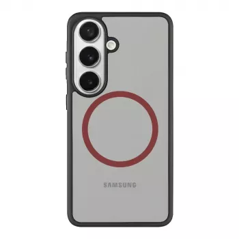 Tactical Back Cover MagForce Hyperstealth 2.0 für Samsung Galaxy S26, Schwarz/Rot