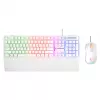 Rampage Fortuna Kabelgebundenes Tastatur- und Maus-Set Weiß