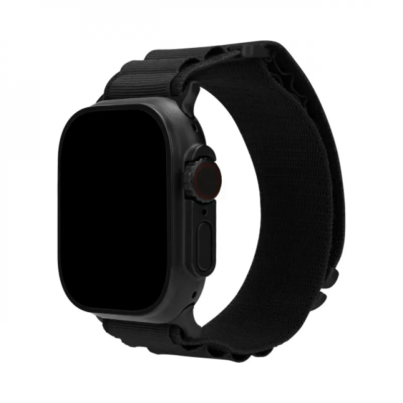 Mobilize Nylon Watch Band - Alpine - Black Connector - for Apple 38/40/41mm - Black