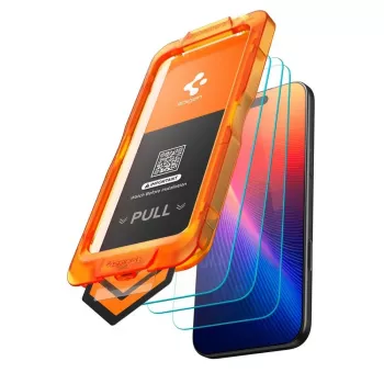 Spigen Glas.tR AlignMaster Slim 3-Pack Displayschutzfolie aus gehärtetem Glas für Apple iPhone 17