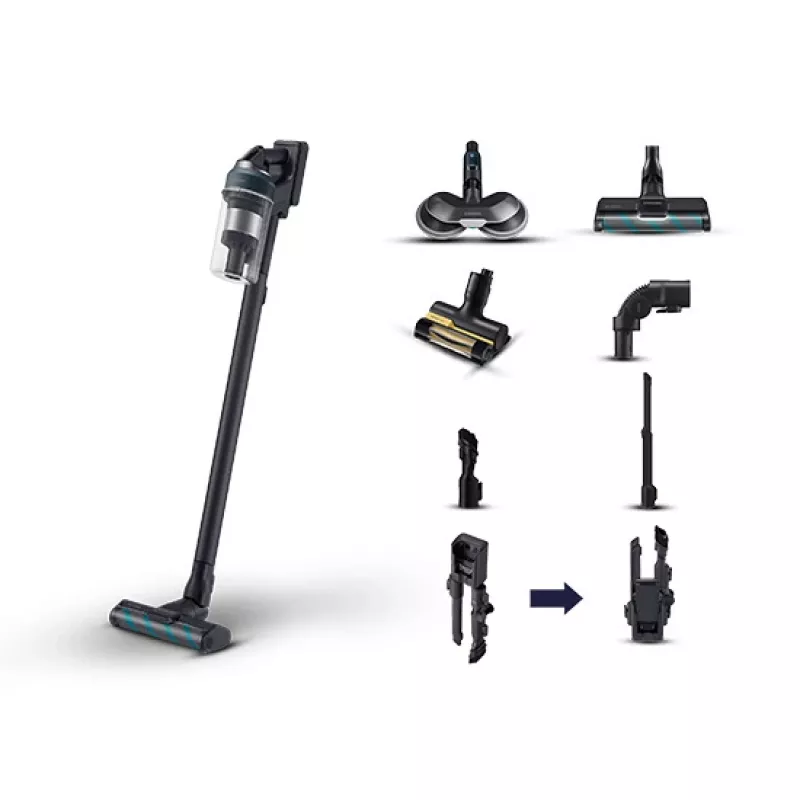Samsung Jet 85 Premium VS20C852FTB Akku-Staubsauger, 210 AW, 60 Min Laufzeit, Titangrau