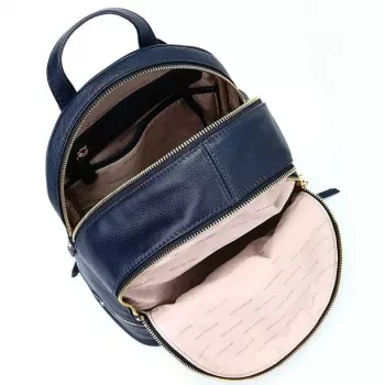 Michael Kors Rhea Rucksack Navy Saffiano Leder Damen 27x26x14 cm