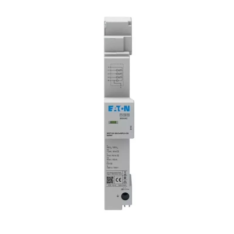 Eaton Überspannungsableiter für 40mm Sammelschiene SPZT123-300/3+NPE