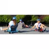 EzyRoller Drifter X Fußbetriebenes Drift-Gokart für Kinder 4-14 Jahre Lila