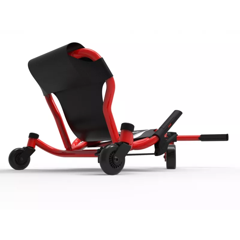 EzyRoller Spinner X Ride-On Go Kart - Beinbetrieben mit 360°-Drehung - Rot