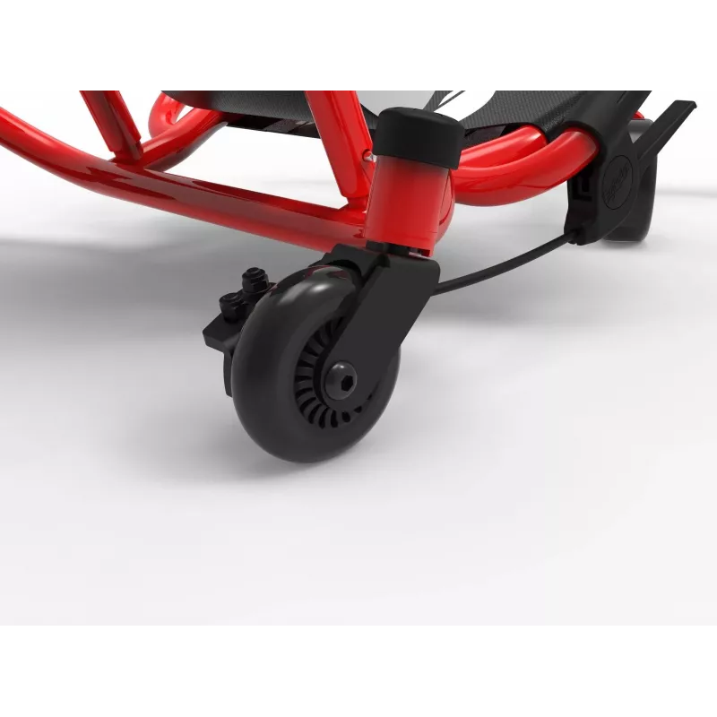 EzyRoller Spinner X Ride-On Go Kart - Beinbetrieben mit 360°-Drehung - Rot