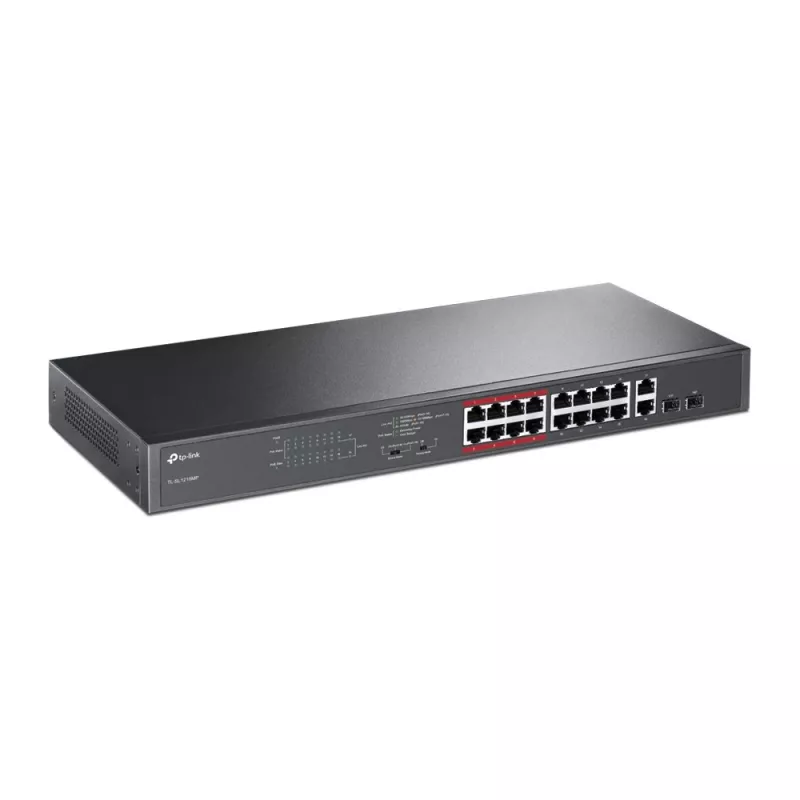 TP-Link TL-SL1218MP 18-Port Gigabit Unmanaged PoE+ Switch (16 PoE+ Ports, 192W Budget)