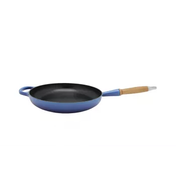 Le Creuset Signature 20258282200422 Gusseisen-Bratpfanne mit Holzgriff