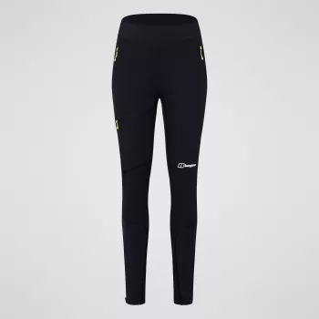 Berghaus MTN Guide Alpine Legging Damen Softshell Leggings - Schwarz, Größe L