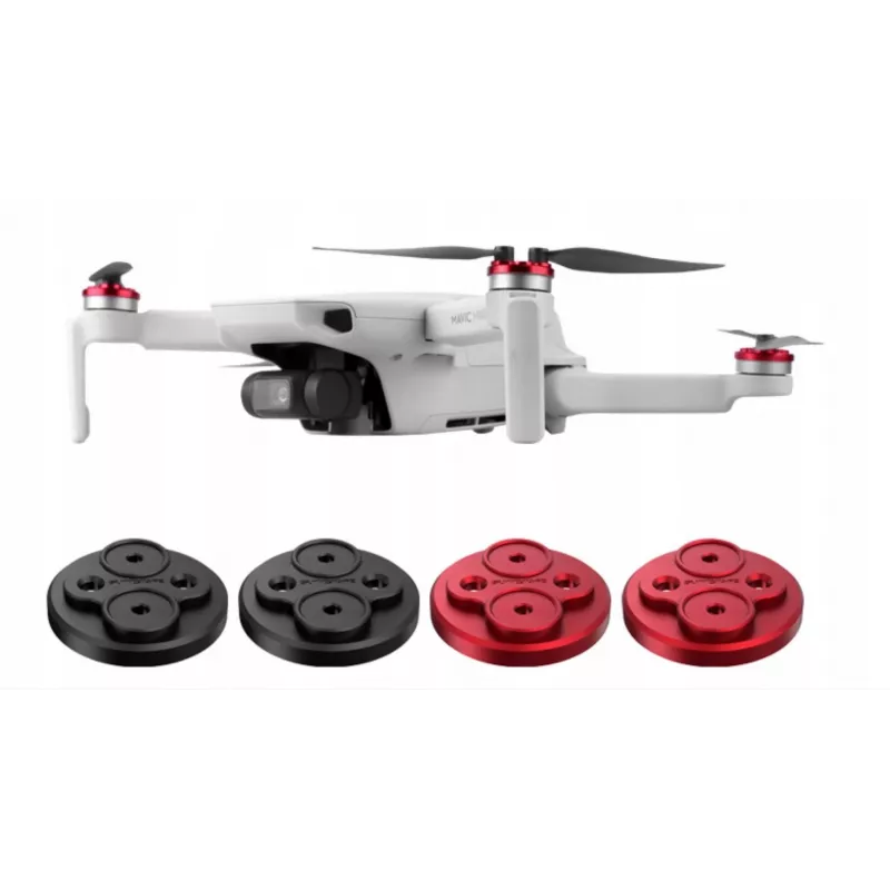 SUNNYLIFE Motorschutzabdeckungen für DJI Mavic Mini 2 / Mini SE (4er-Pack) - Schwarz